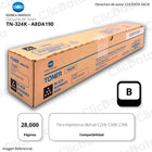 Tóner Konica Minolta TN 324K Negro 28K Pag C258, C368 Original