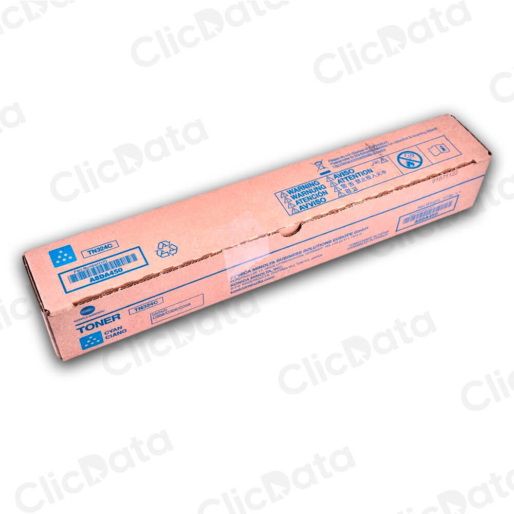 Tóner Konica Minolta TN 324C Cyan 26K Pag C258, C368 original