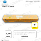 Toner Konica Minolta TN 321Y Yellow 25K Pág. C224, C364e Original