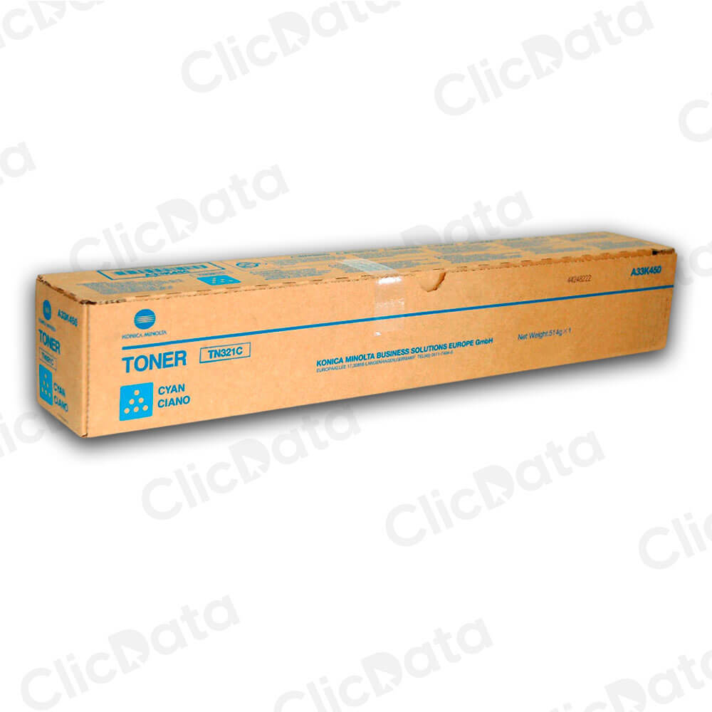 Toner Konica Minolta TN 321C Cyan 25K Pág. C224, C364e Original