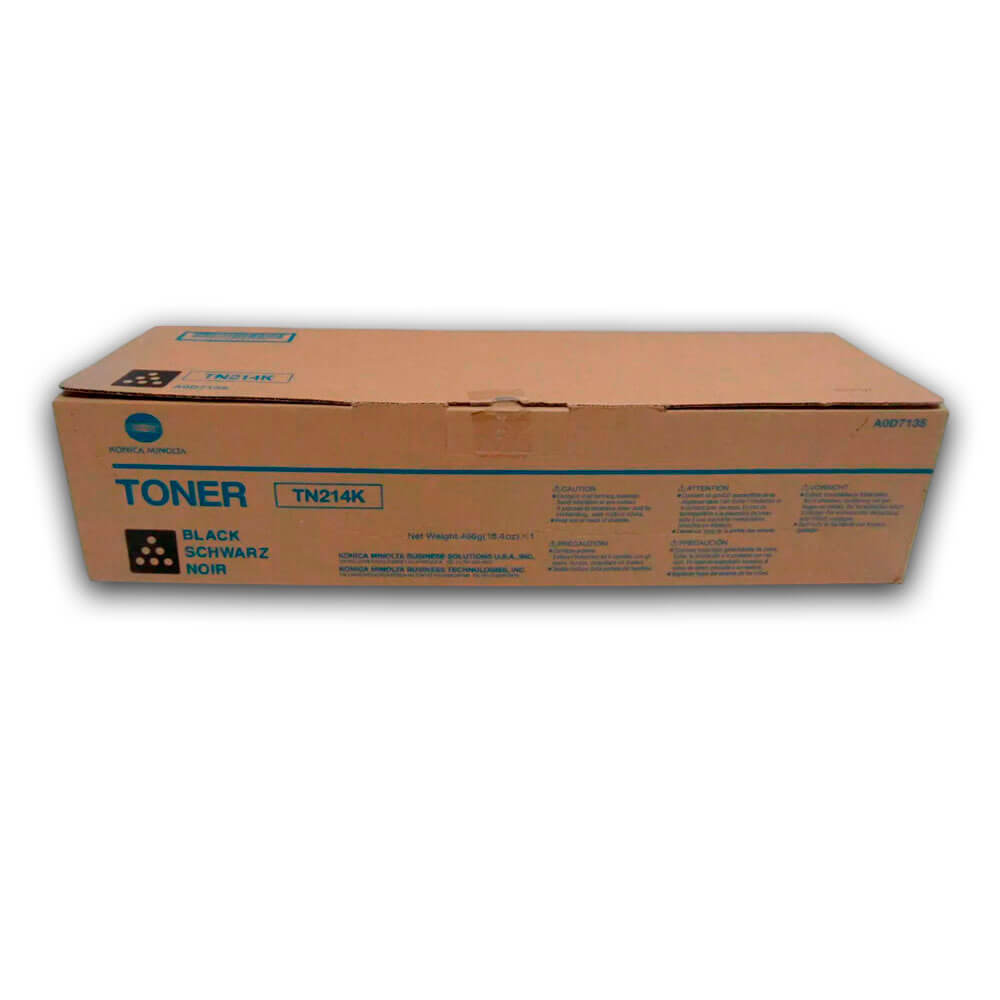 Toner Konica Minolta TN 214K Black 24,000 Pág. C200 Original