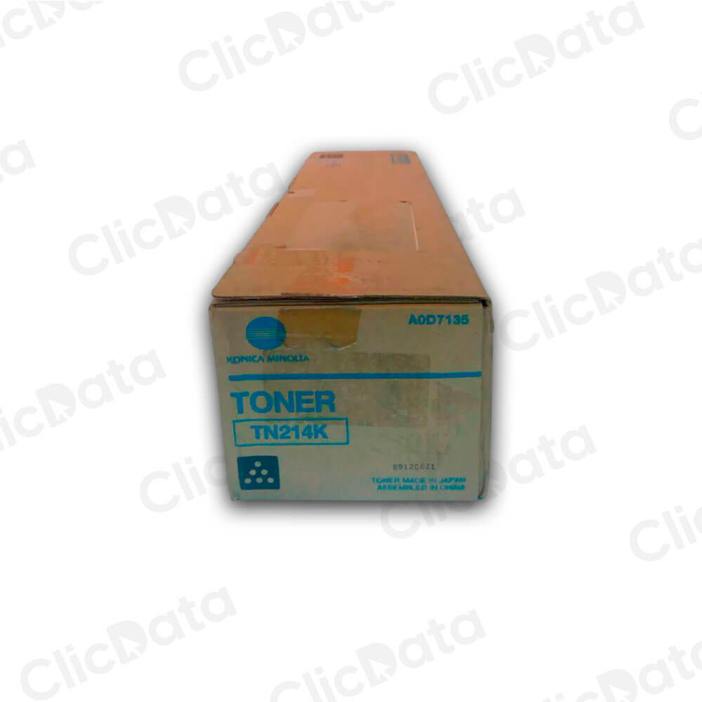 Toner Konica Minolta TN 214K Black 24,000 Pág. C200 Original