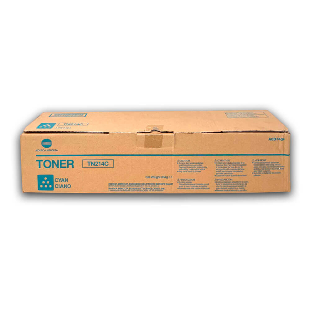 Toner Konica Minolta TN 214C Cyan 18,500 Pág. Bizhub C200 Original