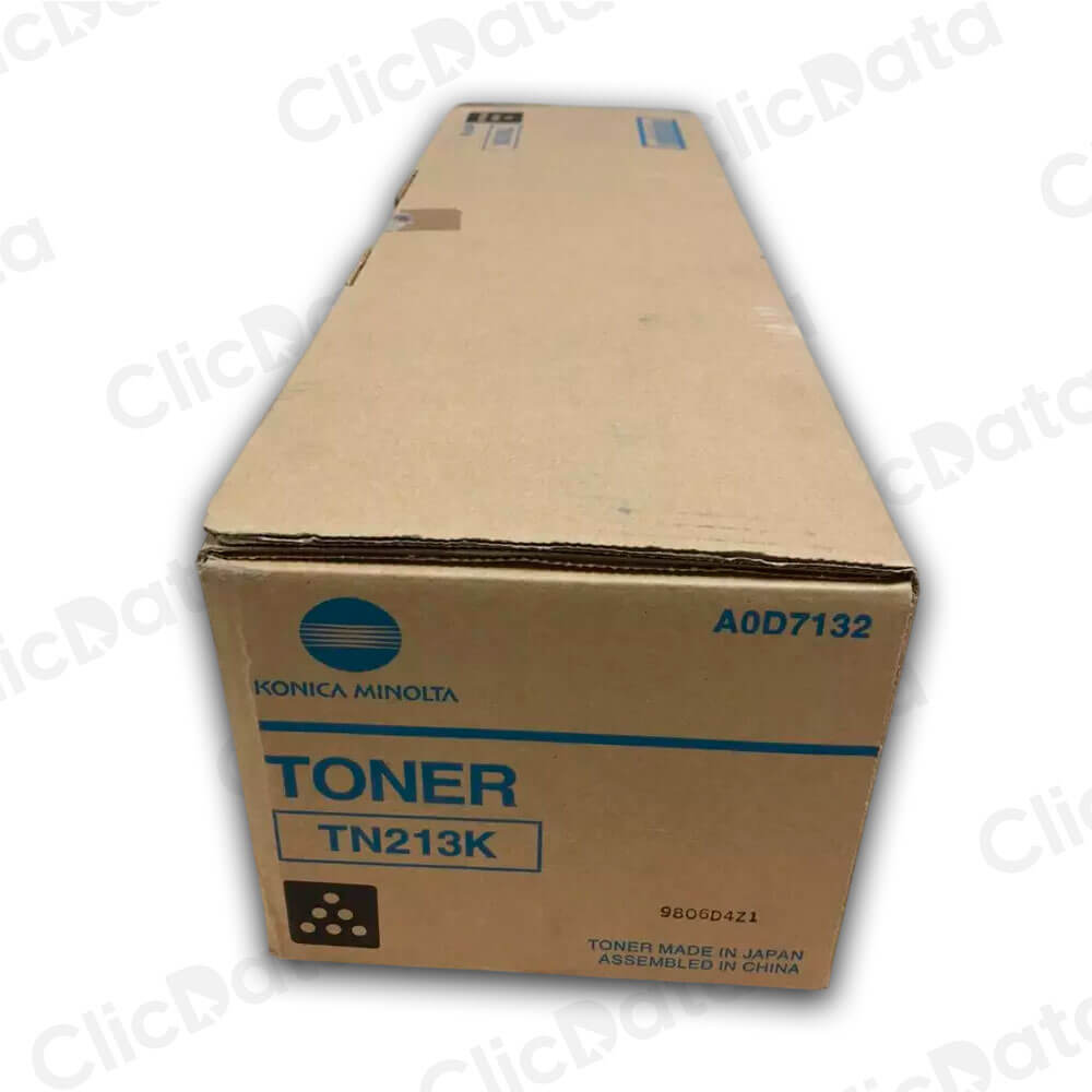 Toner Konica Minolta TN 213K Black 24,500 Pág. C203 Original