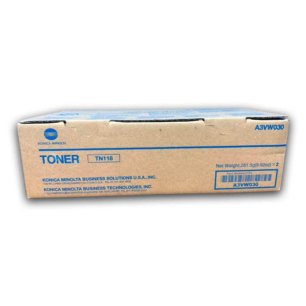 Toner Konica Minolta TN 118 Negro 12,000 pag 195, 226 Original