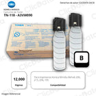 Toner Konica Minolta TN 118 Negro 12,000 pag 195, 226 Original