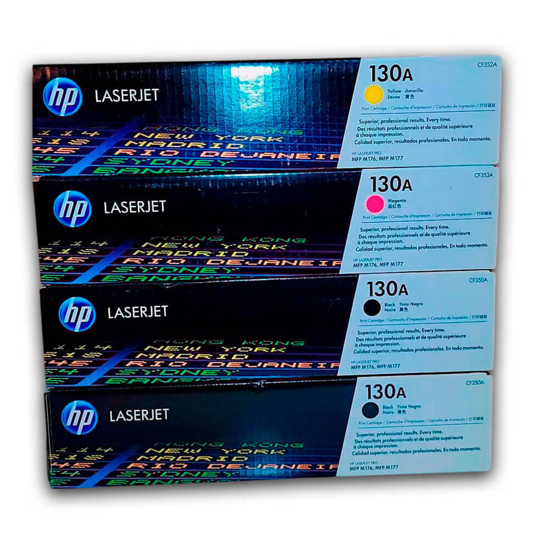 Juego de toner HP 130A Negro y Colores M176n, M177fw Original
