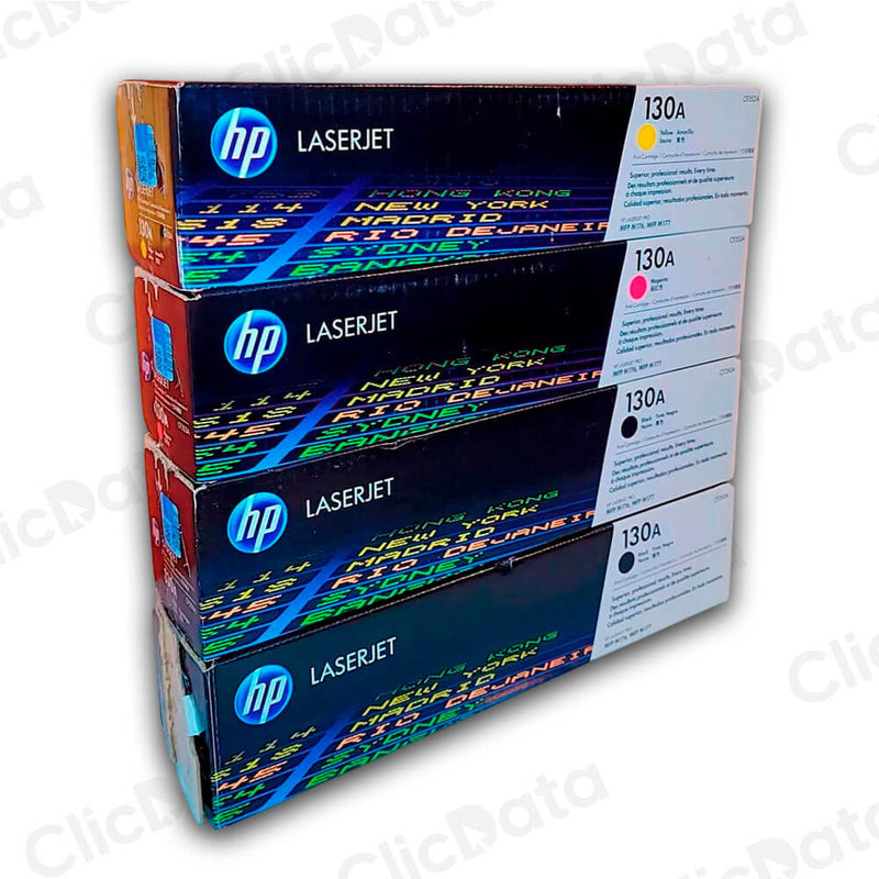 Juego de toner HP 130A Negro y Colores M176n, M177fw Original