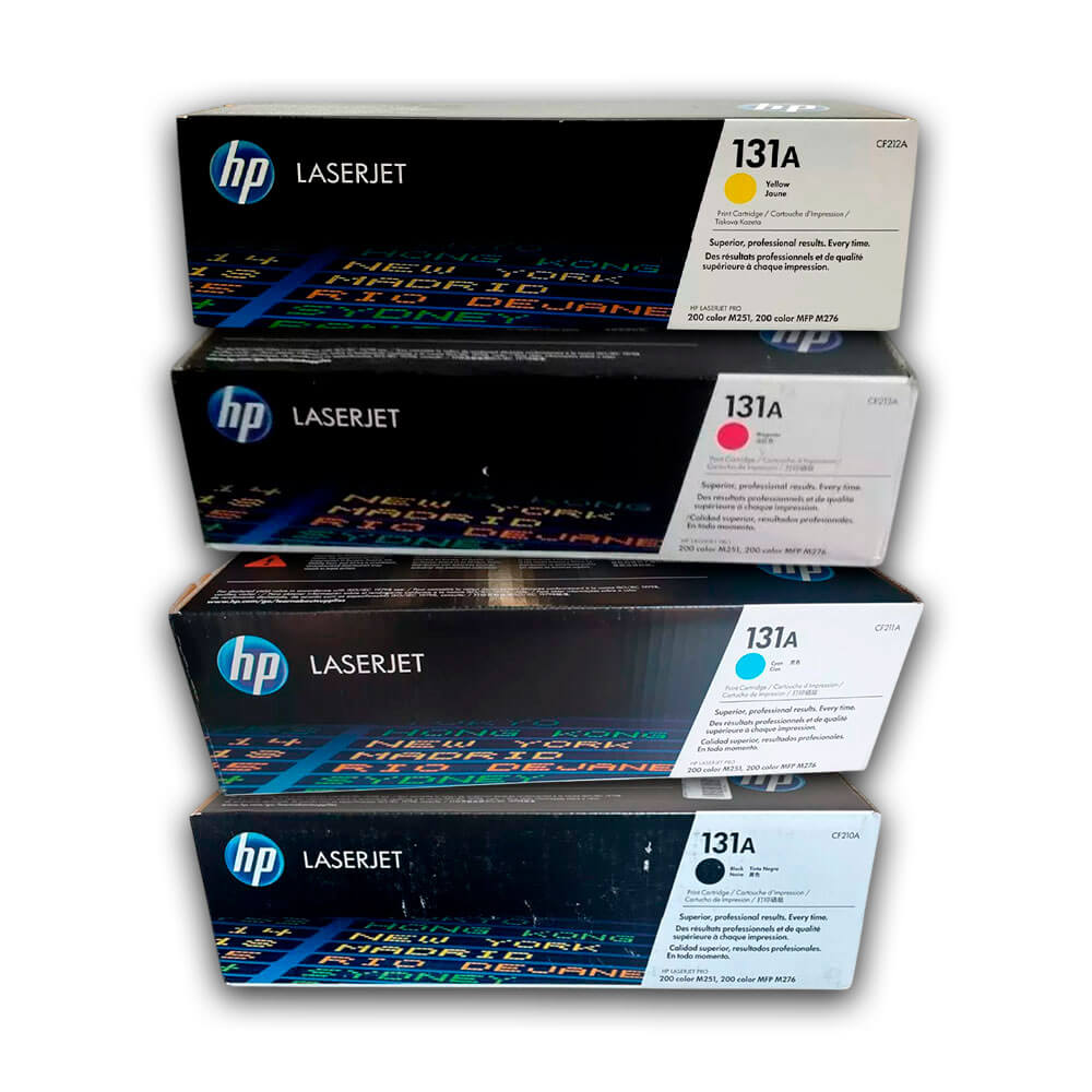 Juego de Toner HP 131A Negro y Colores M276n, M251nw Original