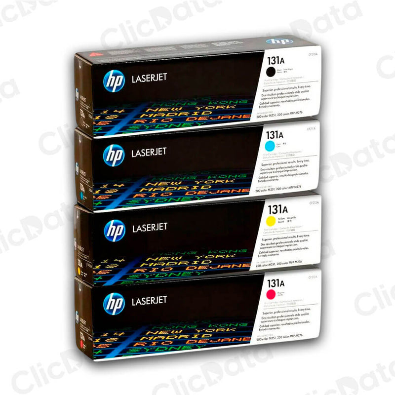 Juego de Toner HP 131A Negro y Colores M276n, M251nw Original