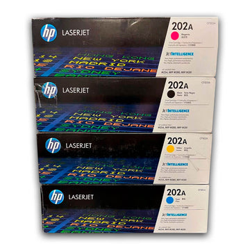 Juego de toner HP 202A Negro y Colores M281fdw, M280nw Original