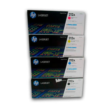 Juego de Toner HP 212A Negro y Colores M555dn, M554dn Original