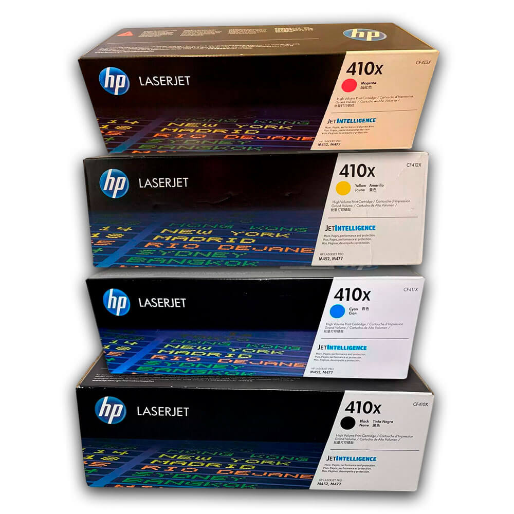 Juego de toner HP 410X Negro y Colores M477fdn, M377dw Original
