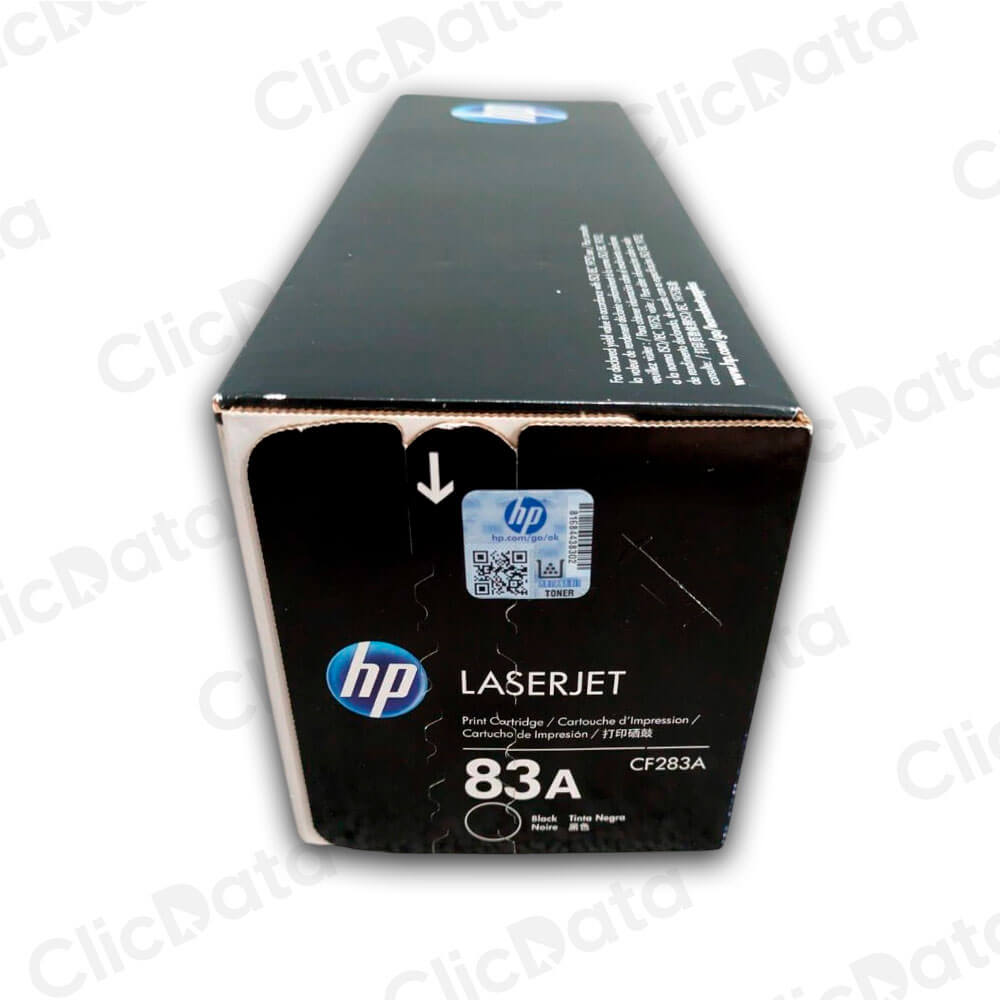 Toner HP 83A Negro CF283A 1,500 Pág. M127fn, M225dw Original