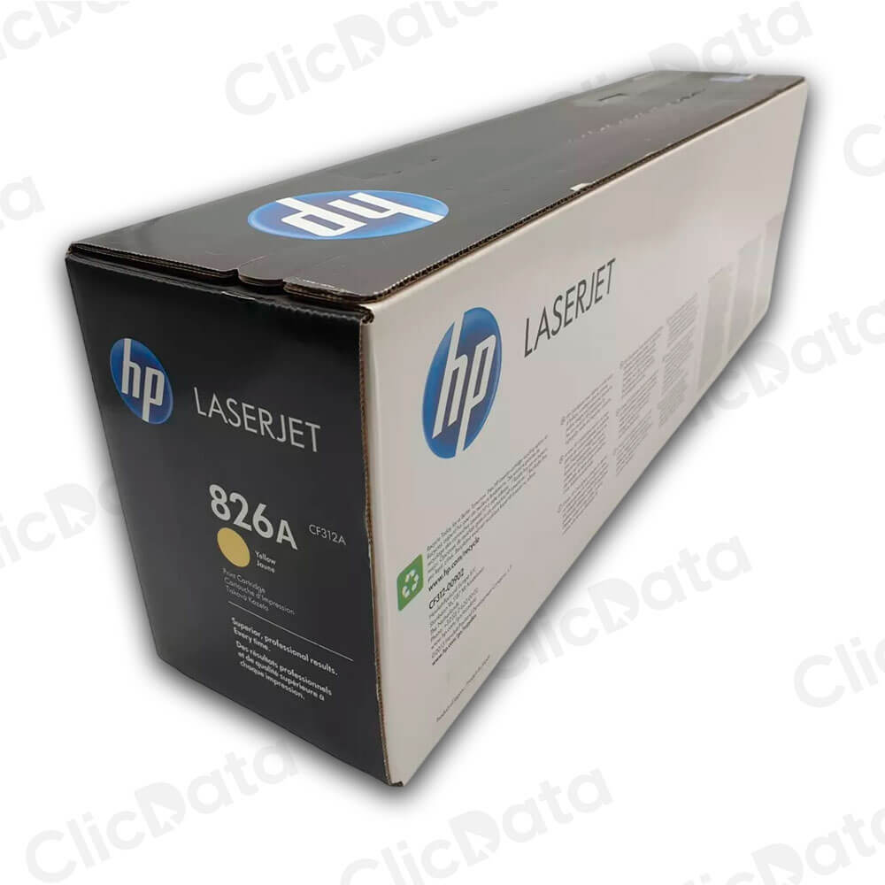 Toner Hp 826A Yellow Cf312A 31,500 Pág. M855xh, M855dn Original