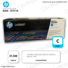 Toner Hp 826A Cyan Cf311A 31,500 Pág. M855xh, M855dn Original