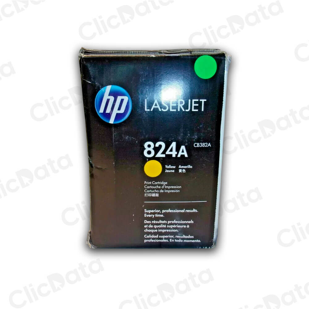 Toner Hp 824A Yellow Cb382A 21,000 Pág. CP6015x Original
