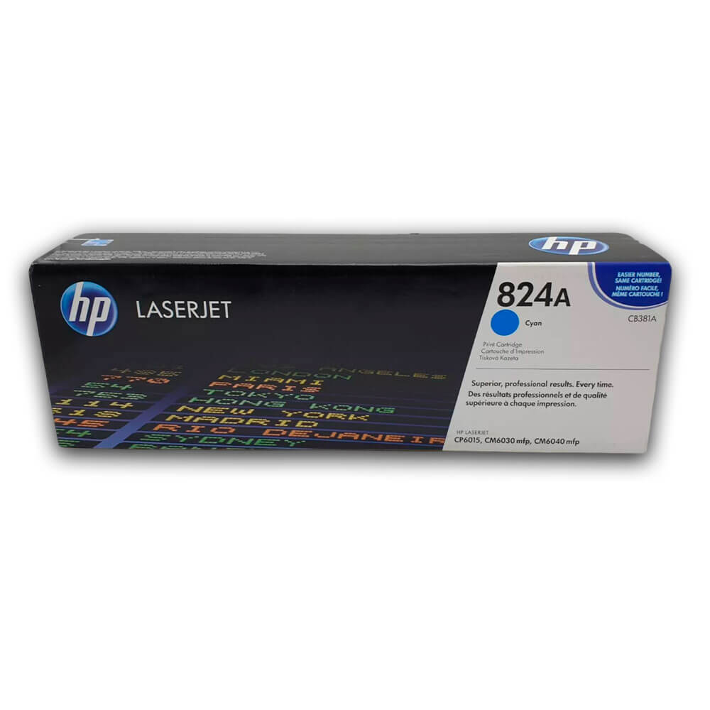 Toner Hp 824A Cyan Cb381A 21,000 Pág. CP6015n Original