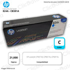 Toner Hp 824A Cyan Cb381A 21,000 Pág. CP6015n Original