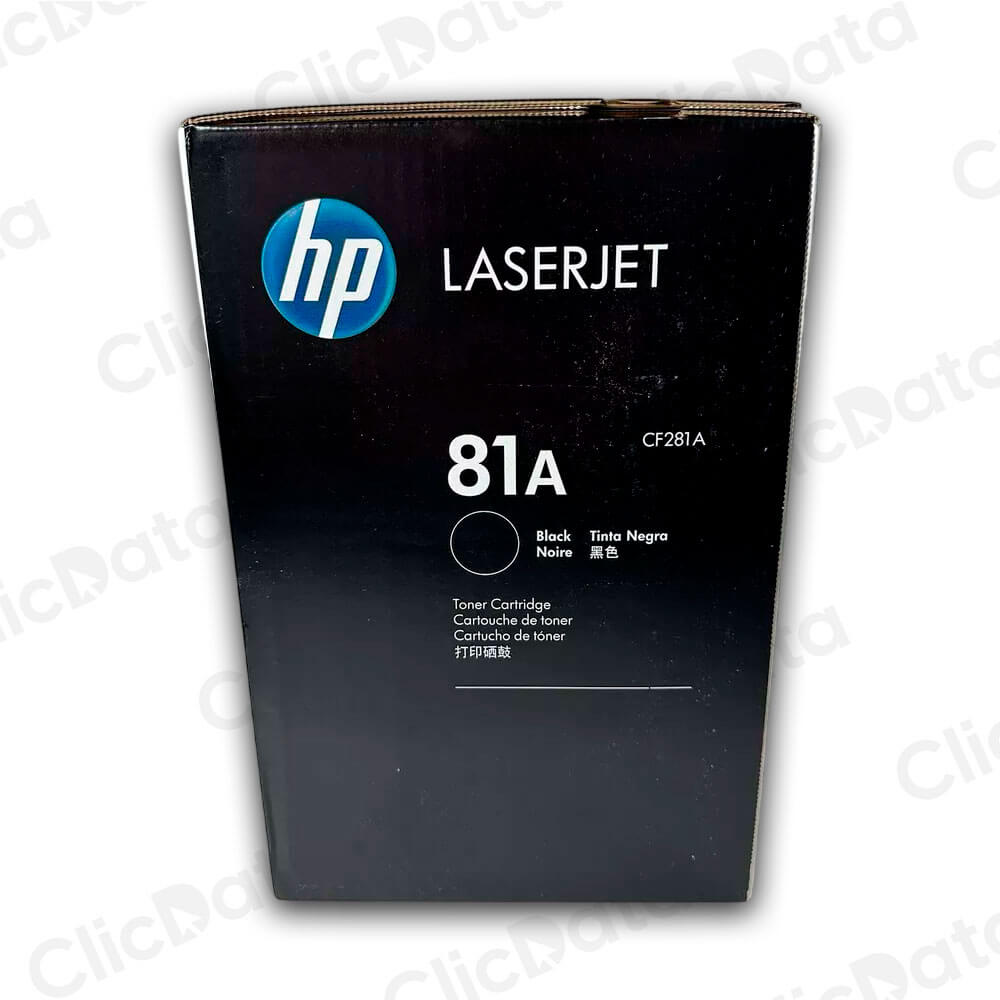 Toner Hp 81A Negro Cf281A 10.500 Pág. M630dn, M605 Original