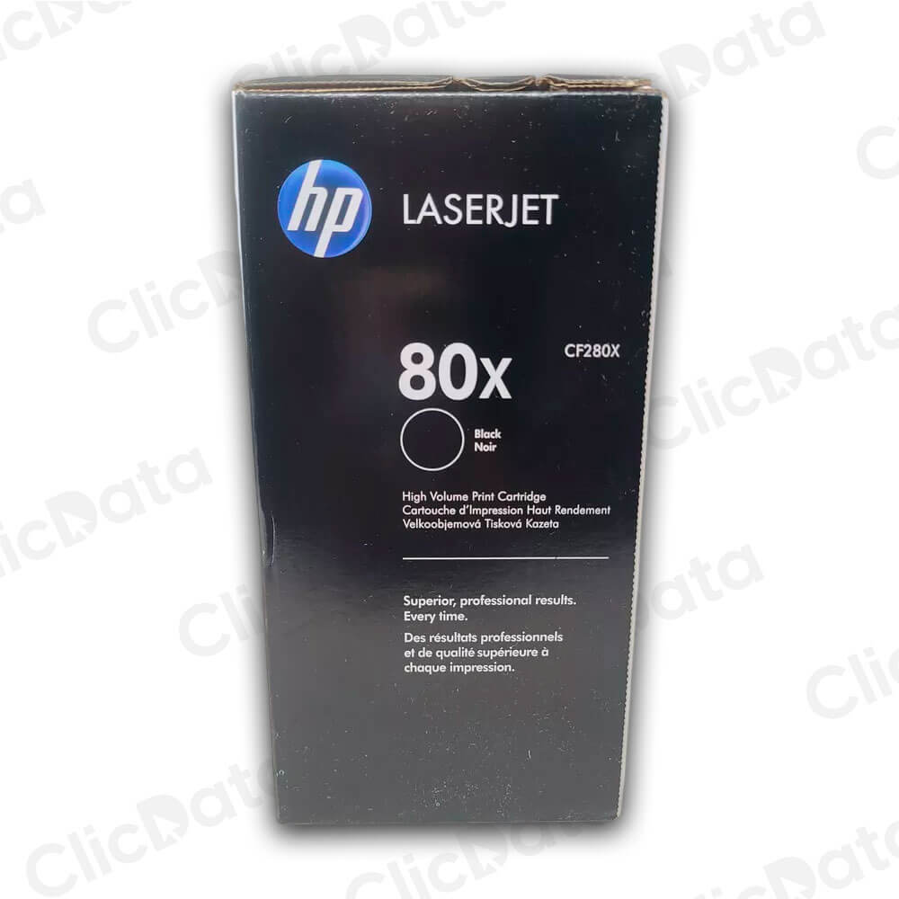 Toner HP 80X Negro Cf280X 6.900 Pág. pro 400, M401 Original