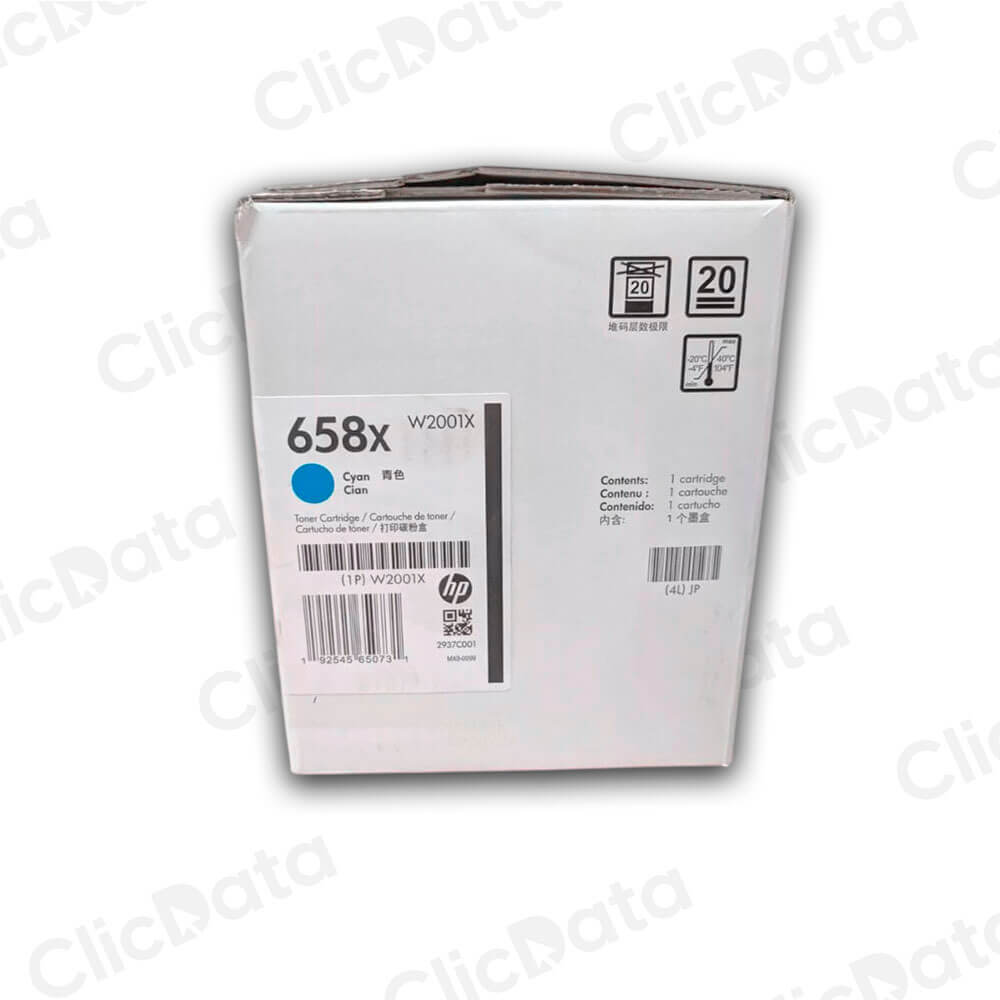 Toner Hp 658X Cyan W2001X 28,000 Pág. M751dn Original