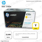 Toner Hp 656X Yellow Cf462X 22,000 Pág. M653dn, M652dn Original