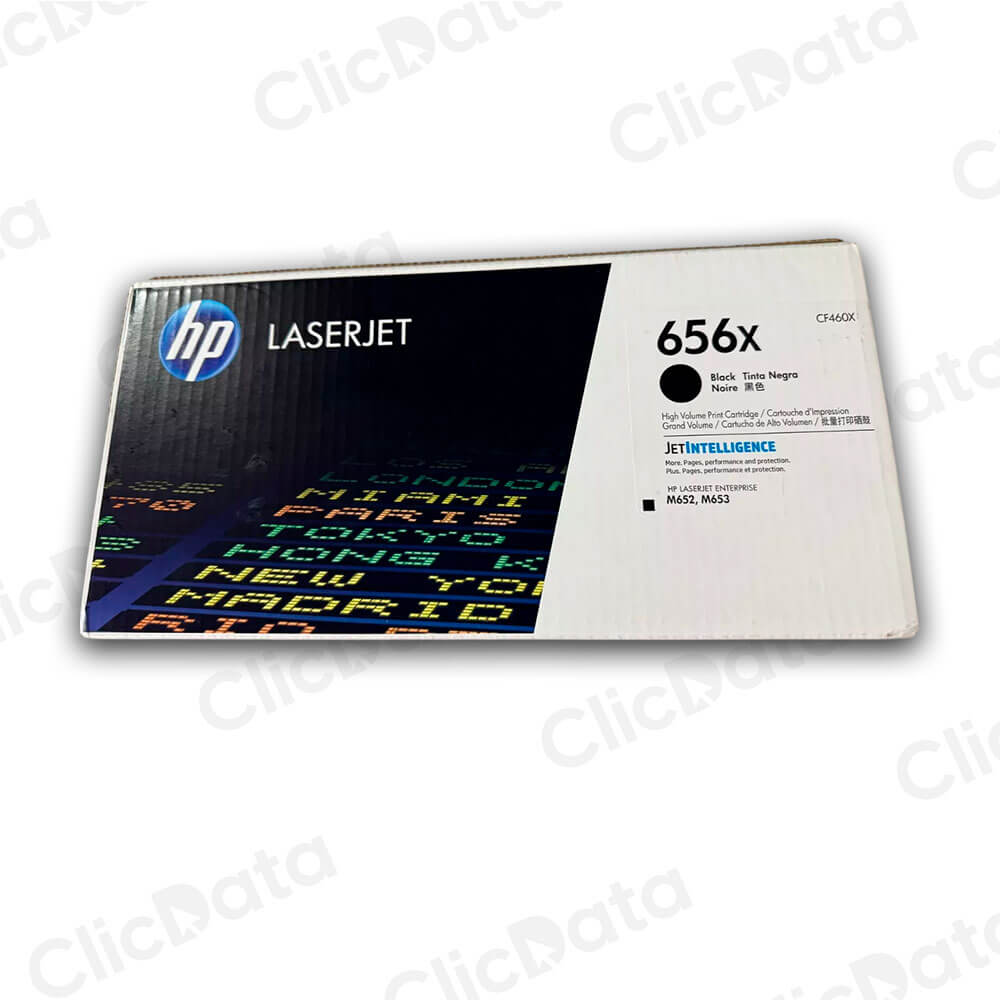Toner Hp 656X Negro Cf460X 27,000 Pág. M653dn, M652dn Original