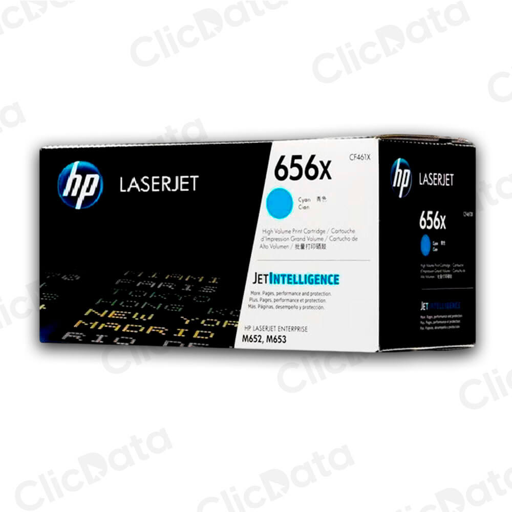 Toner Hp 656X Cyan Cf461X 22,000 Pág. M653x, M652dn Original