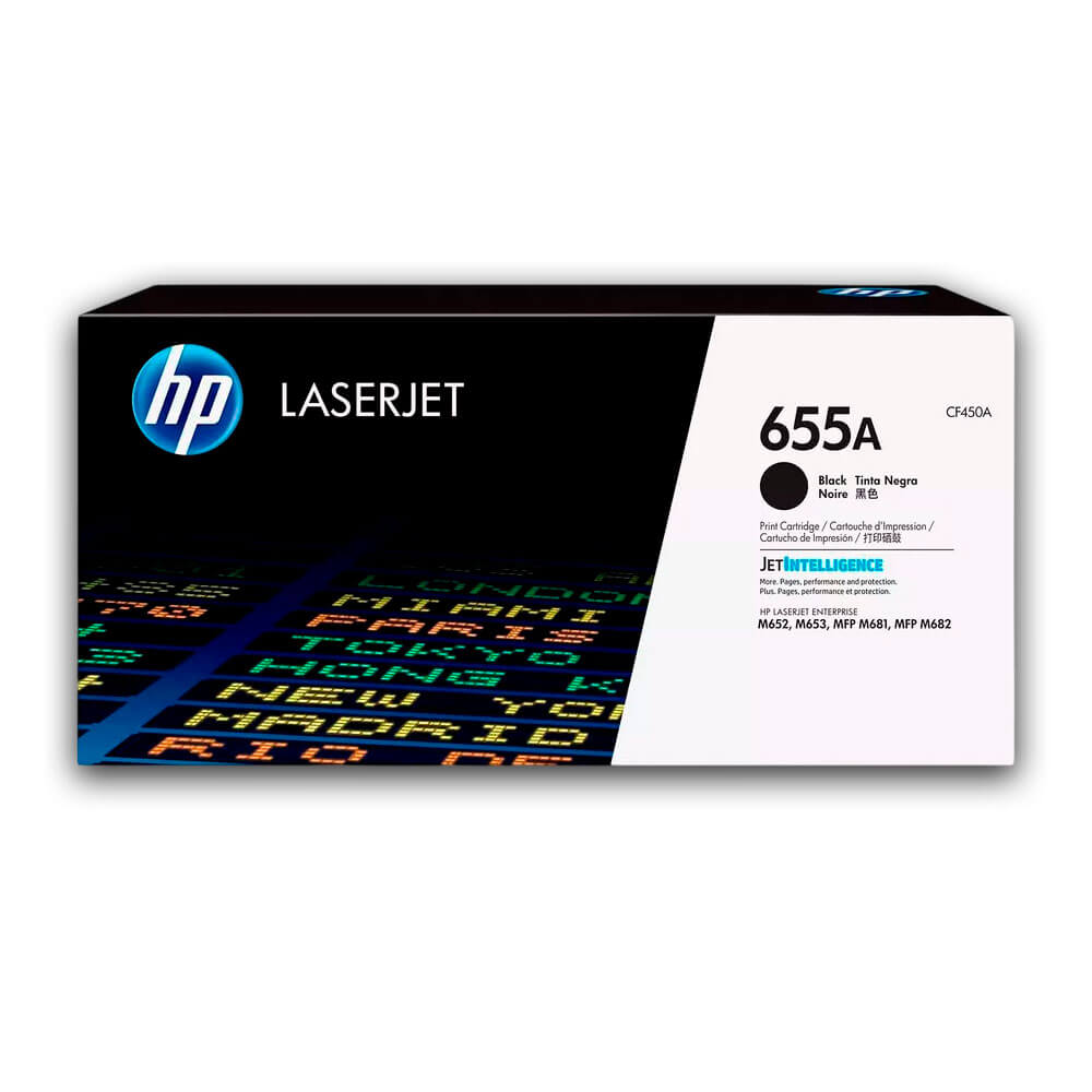 Toner Hp 655A Negro CF450A 12.500 Pág. M653dn, M682 Original