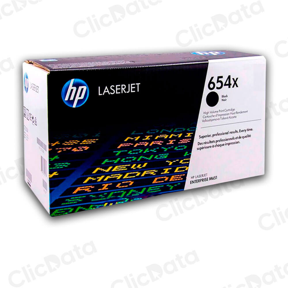Toner Hp 654X Negro Cf330X 20,500 Pág. M651n, M651xh Original