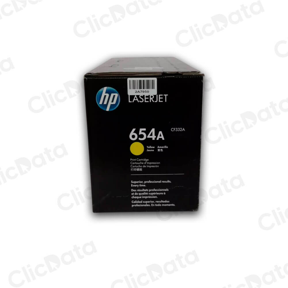 Toner HP 654A Yellow CF332A 15,000 Pág. HP M651dn, M651n Original
