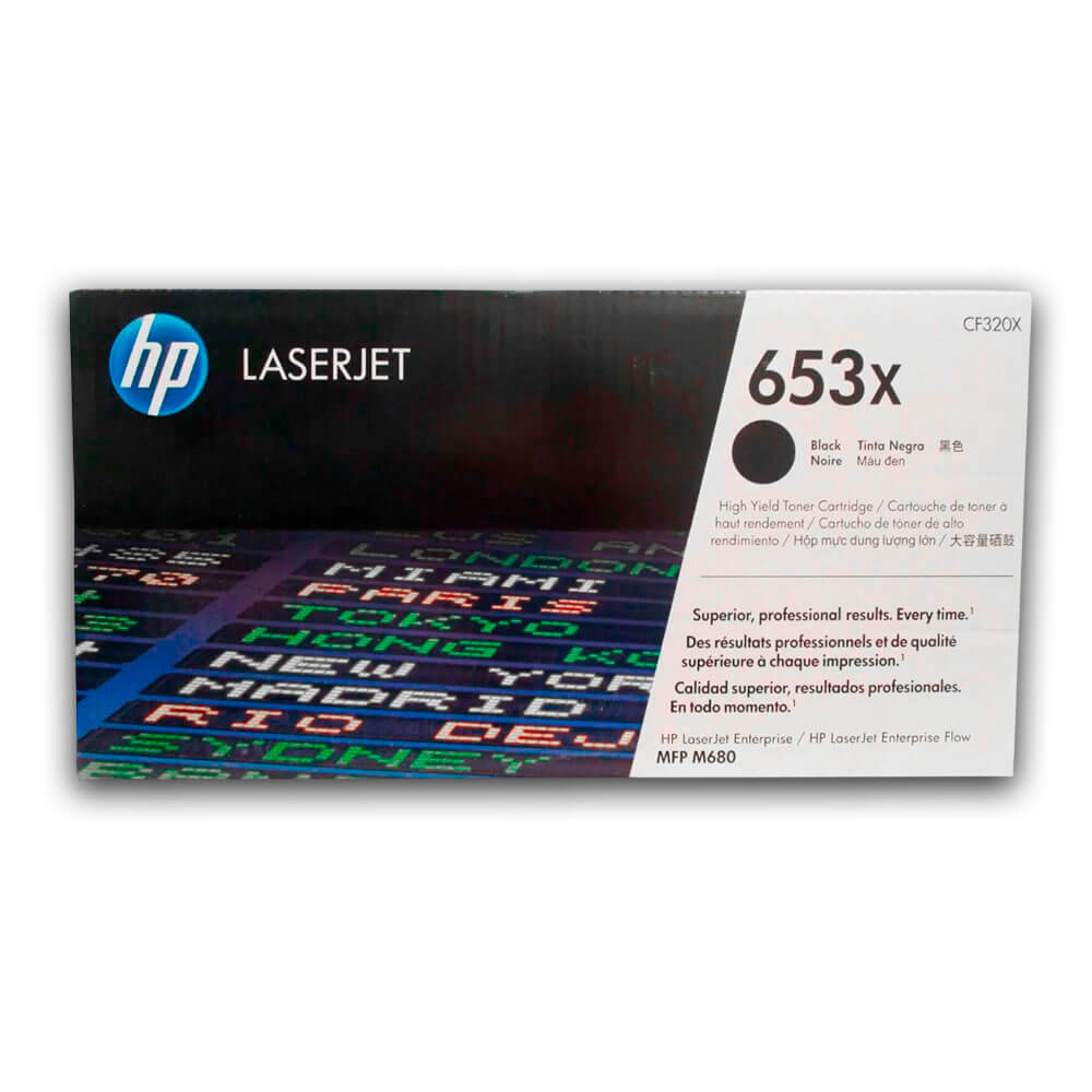 Toner Hp 653X Negro Cf320X 21,000 Pág. M651dn, M680DN Original