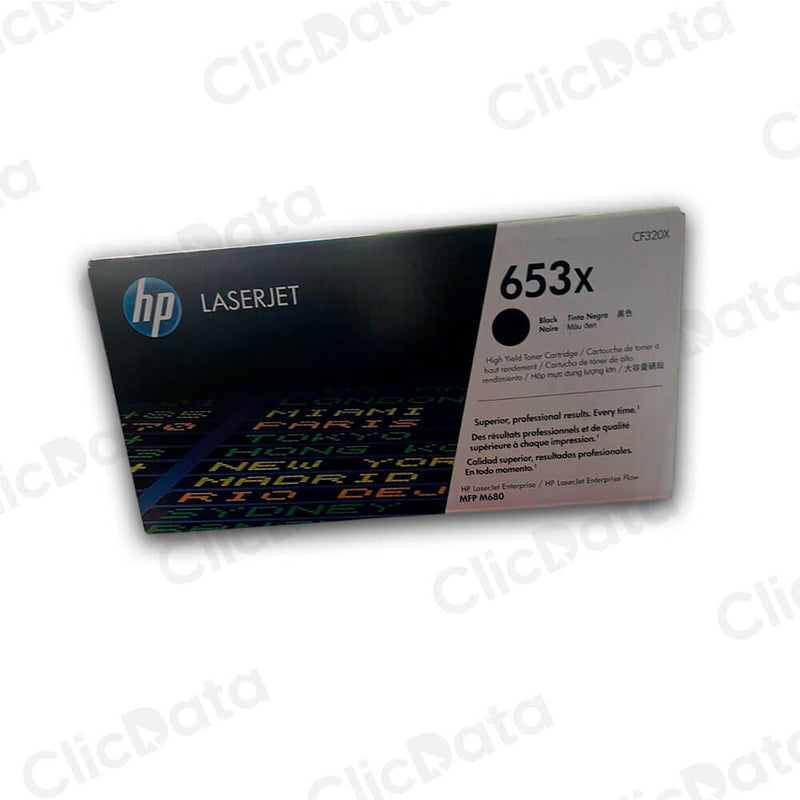 Toner Hp 653X Negro Cf320X 21,000 Pág. M651dn, M680DN Original