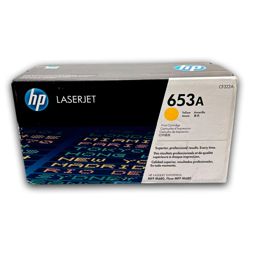 Toner Hp 653A Yellow Cf322A 16,500 Pág. M680f, M680dn Original