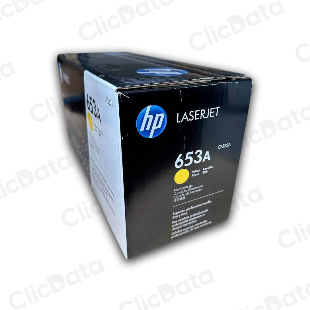 Toner Hp 653A Yellow Cf322A 16,500 Pág. M680f, M680dn Original