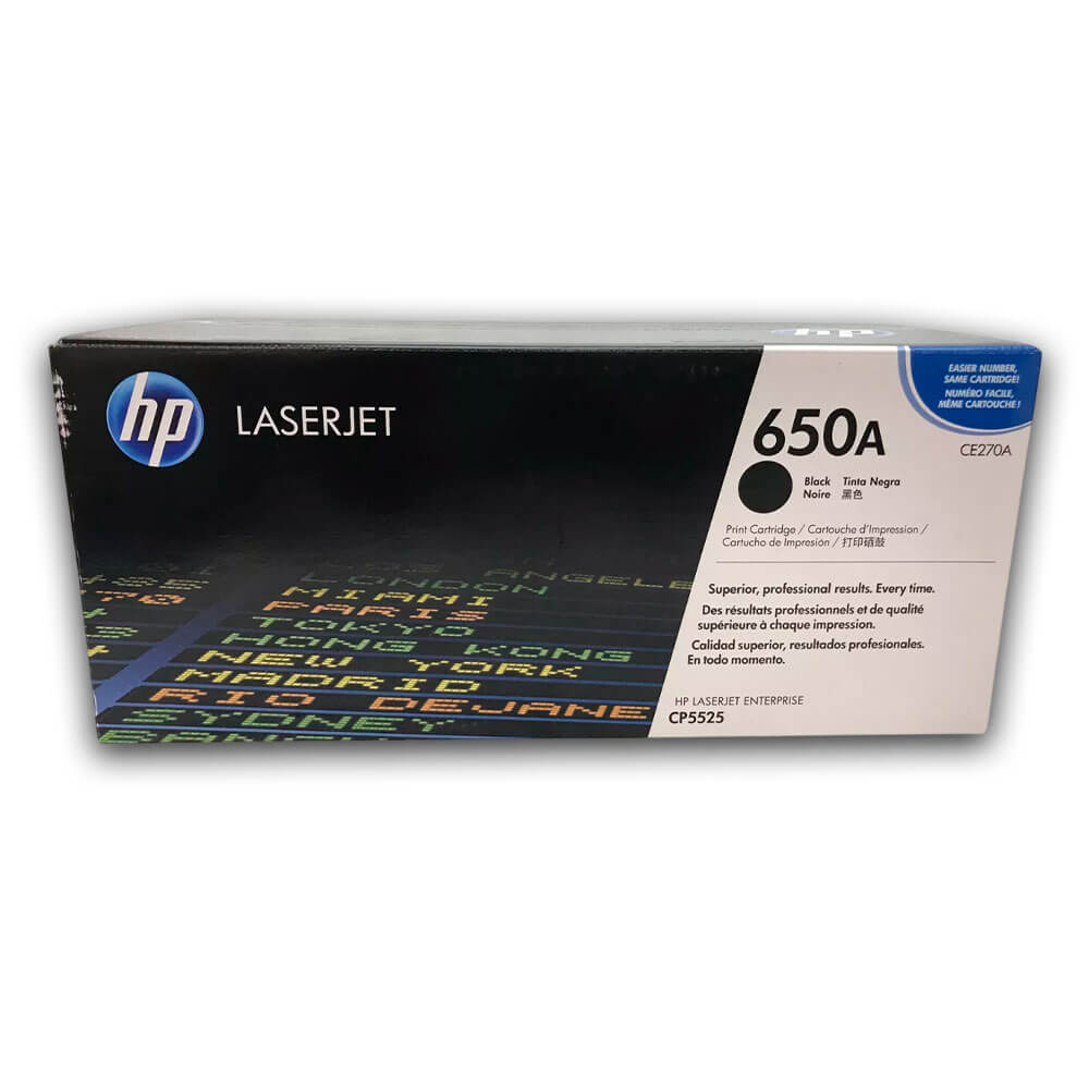 Toner Hp 650A Negro Ce270A 13,500 Pág. M750dn Original