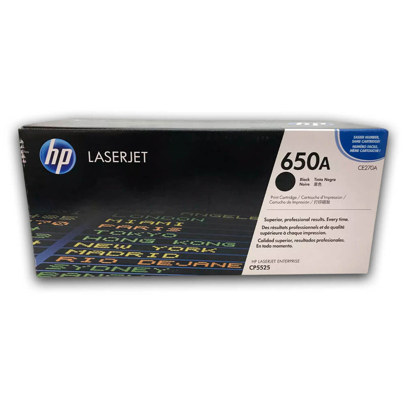 Toner Hp 650A Negro Ce270A 13,500 Pág. M750dn Original