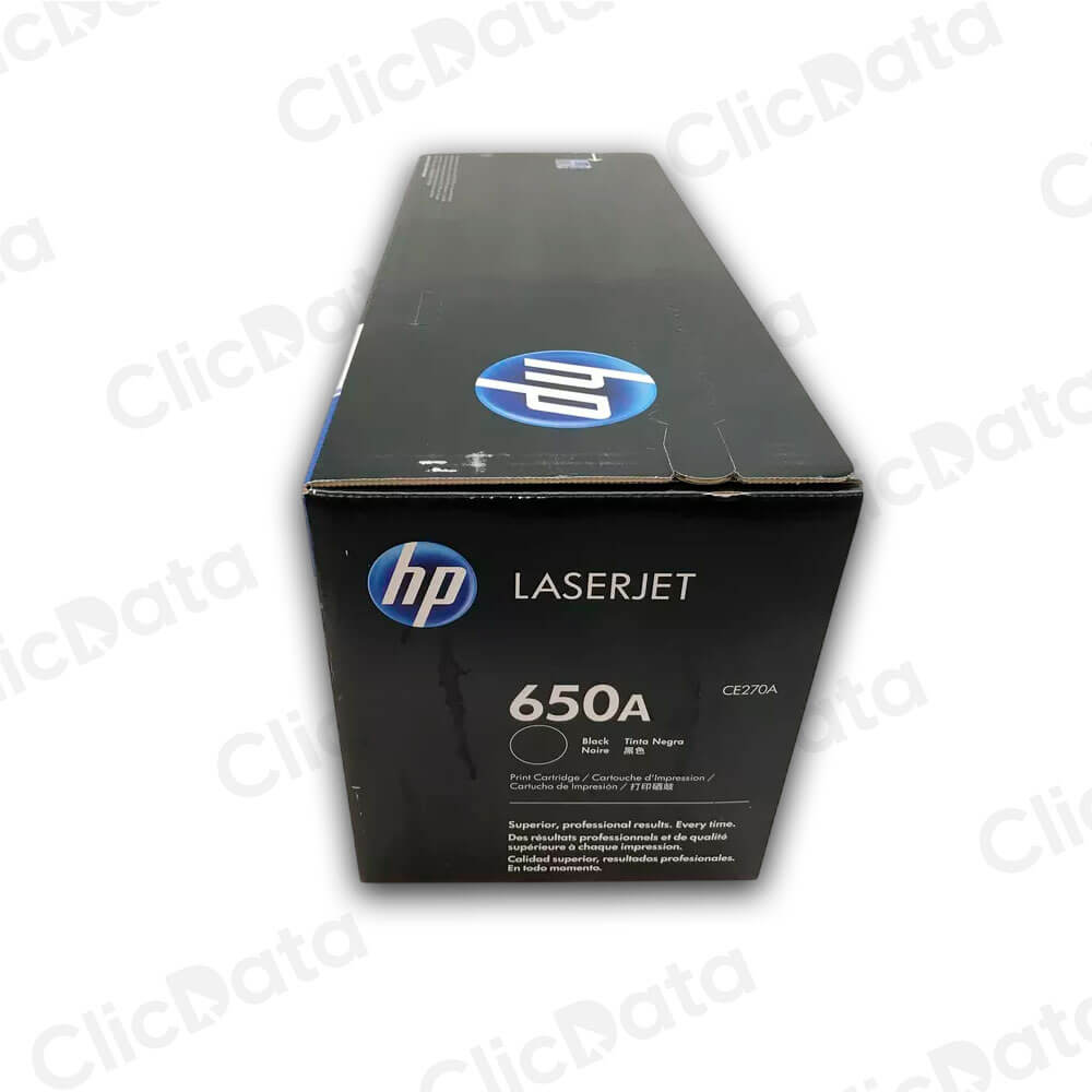 Toner Hp 650A Negro Ce270A 13,500 Pág. M750dn Original