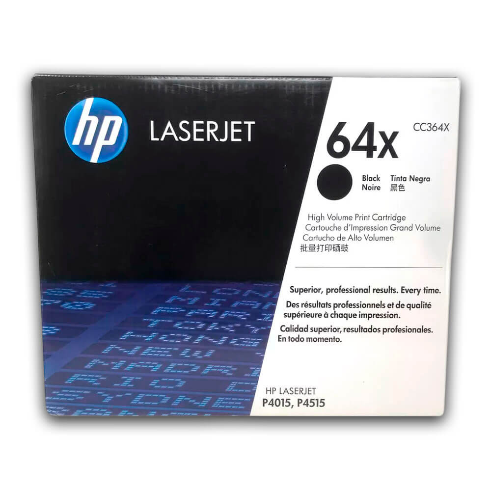 Toner Hp 64X Negro CC364X 24,000 Pág. P4015, P4517 Original