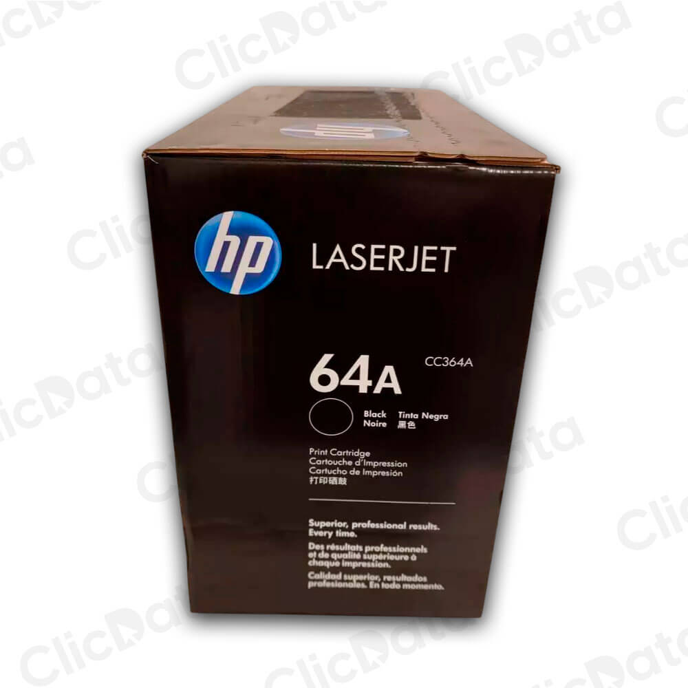 Toner Hp 64A Negro CC364A 10,000 Pág. P4015, P4517 Original