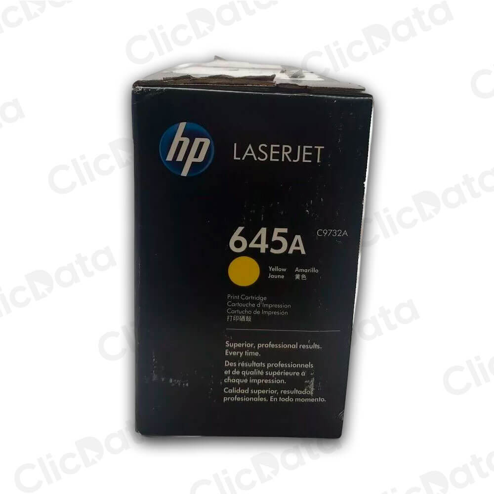 Toner Hp 645A Yellow C9732A 12,000 Pág. 5500dtn Original
