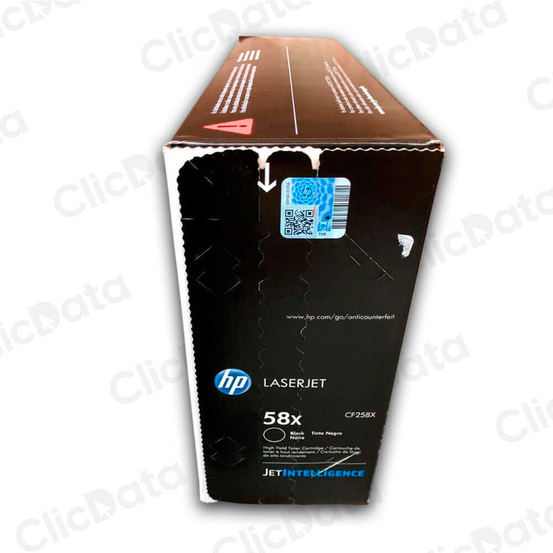 Toner HP 58X Negro CF258X 10,000 Pág. M404, m428fdw Original