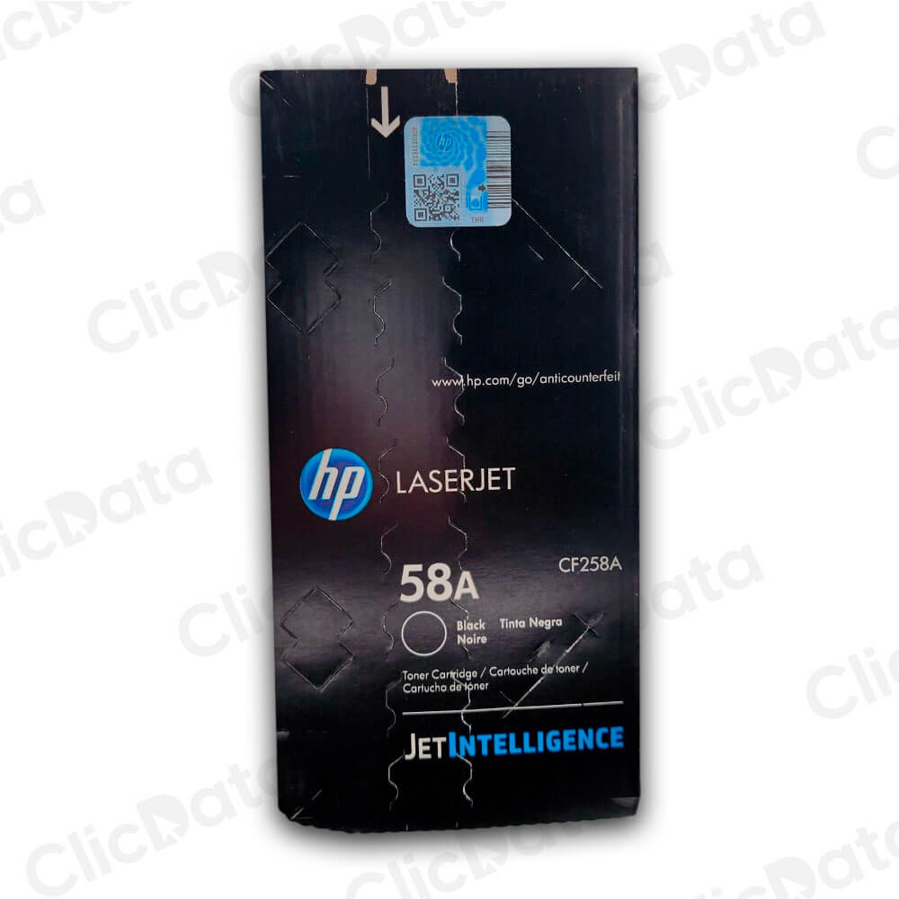 Toner HP 58A Negro CF258A 3,000 Pág. M404, m428fdw Original