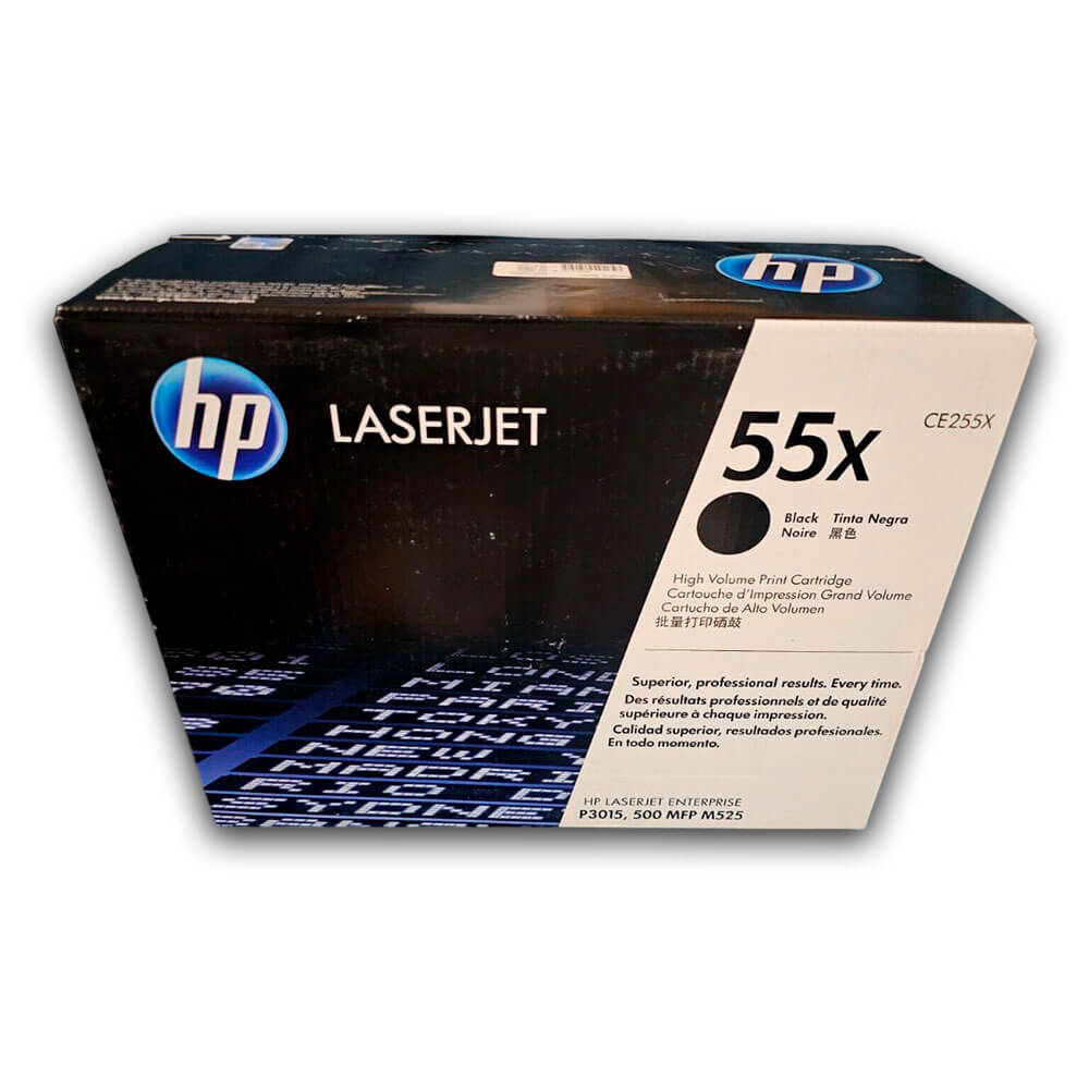 Toner Hp 55X Negro Ce255X 12,500 Pág. M525dn, M521dn Original