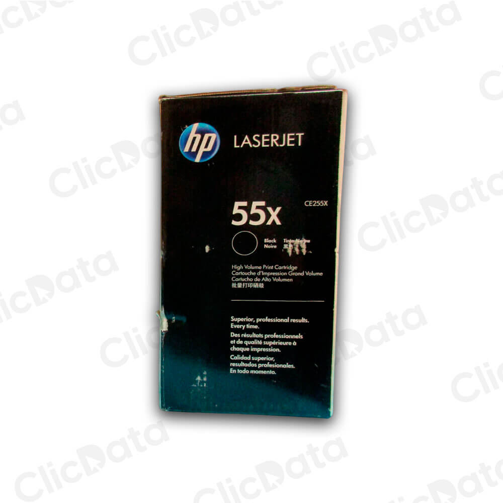 Toner Hp 55X Negro Ce255X 12,500 Pág. M525dn, M521dn Original