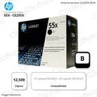 Toner Hp 55X Negro Ce255X 12,500 Pág. M525dn, M521dn Original