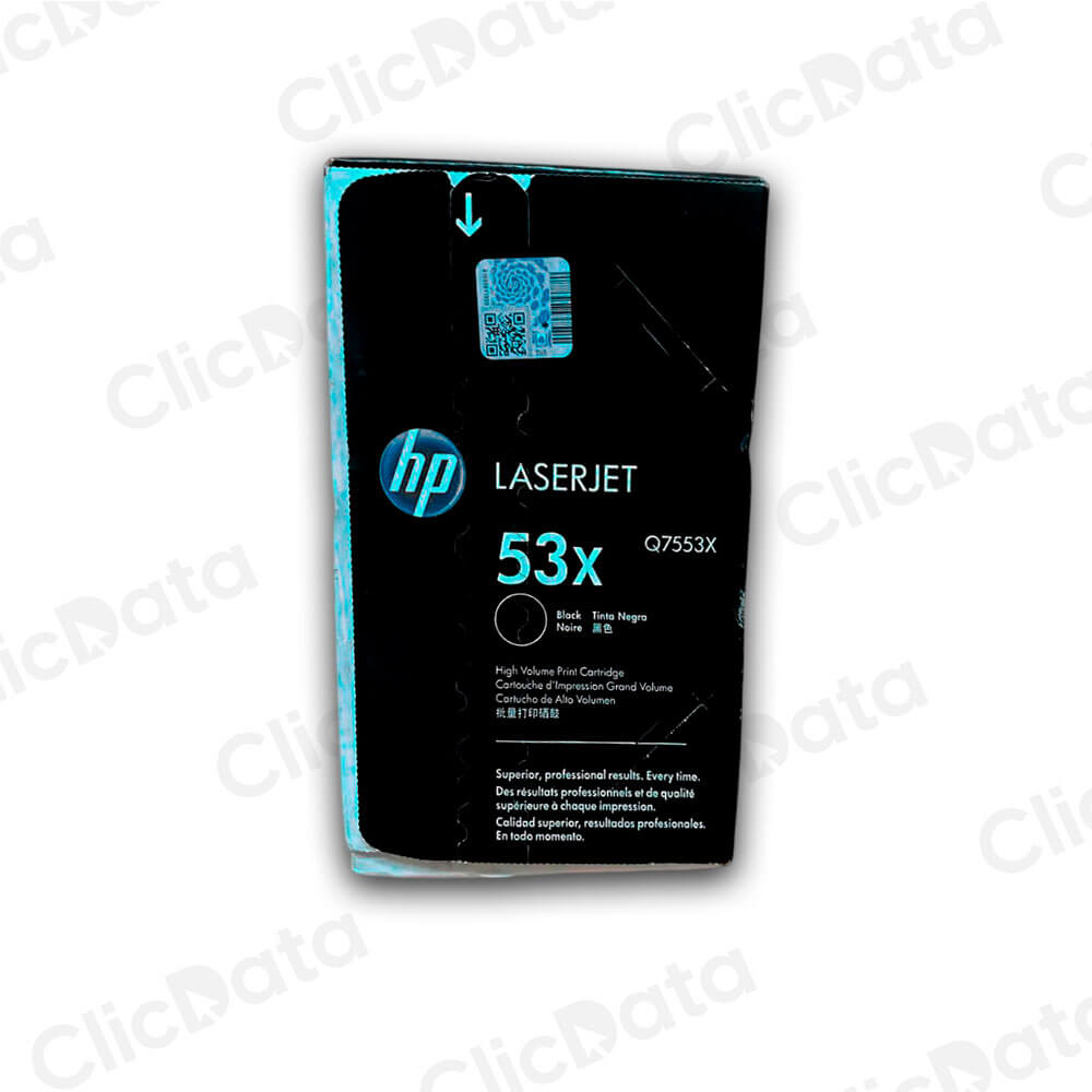 Toner HP 53X Q7553X Black 7,000 Páginas M2525, M2727 Original
