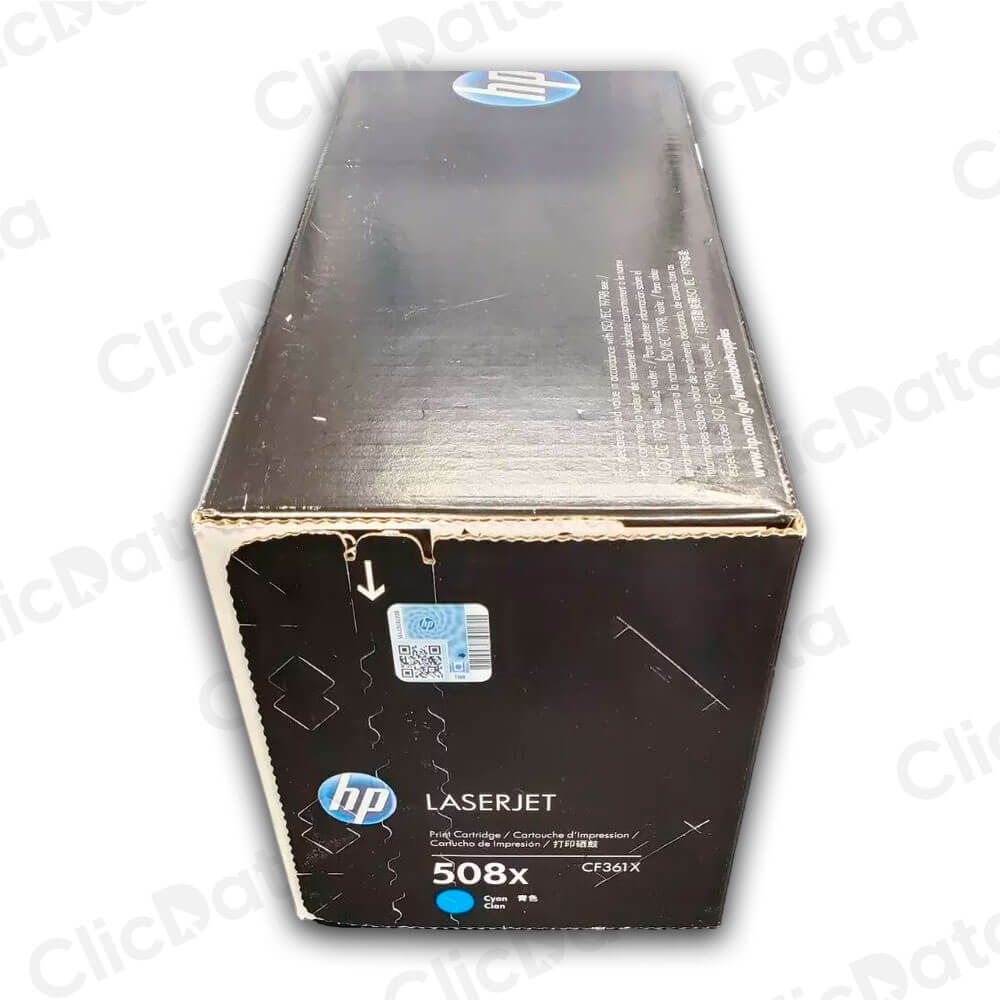 Toner Hp 508X Cyan Cf361X 9,500 Pág. M553dn, M552dn Original