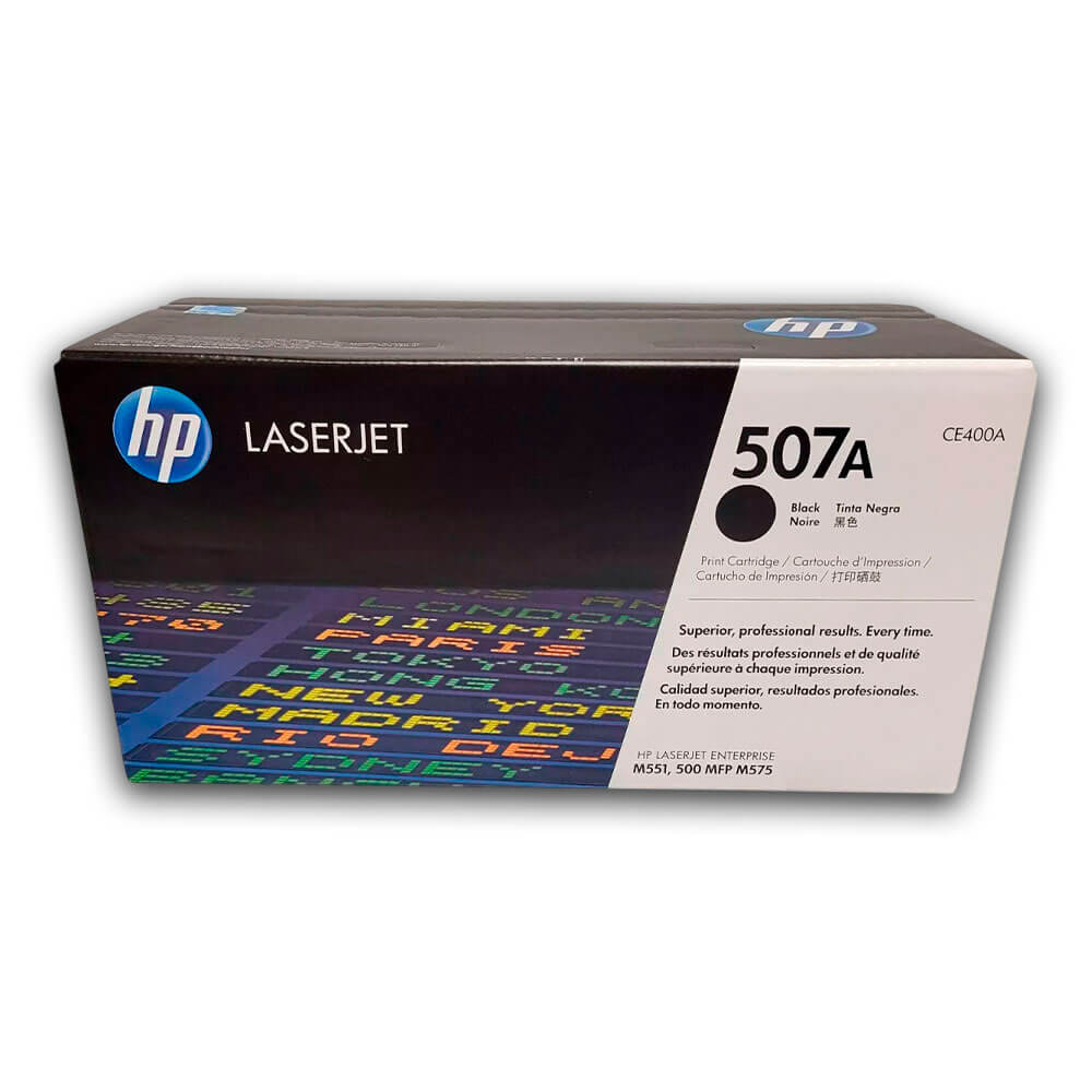 Toner Hp 507A Negro Ce400A 5,500 Pág M551n, M575dn Original